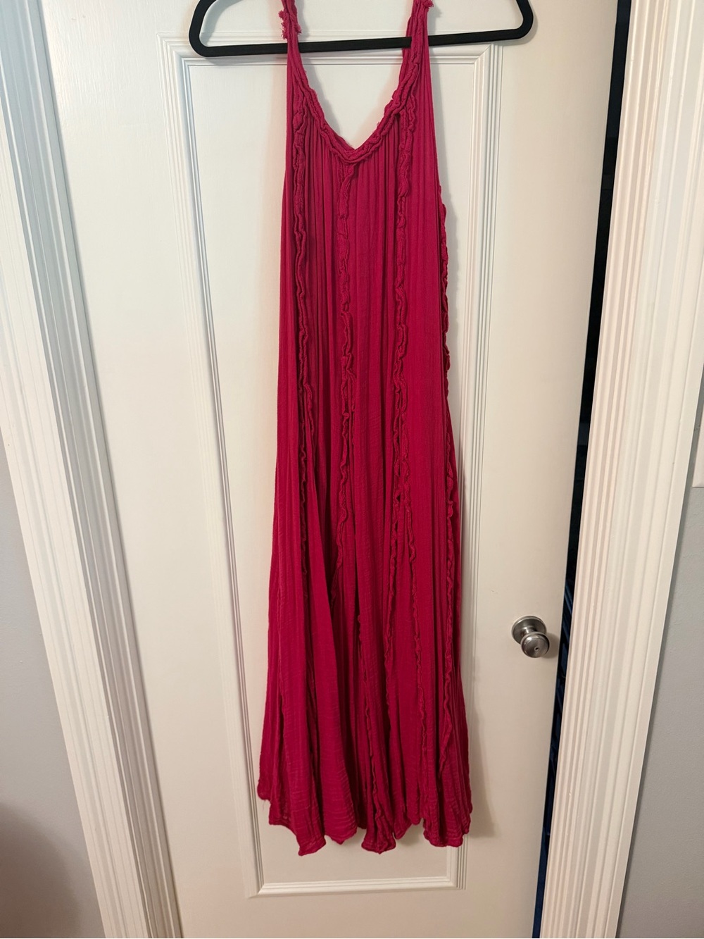 Free People Maxi Dress in Bright Pink